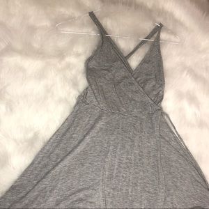 Grey strappy dress